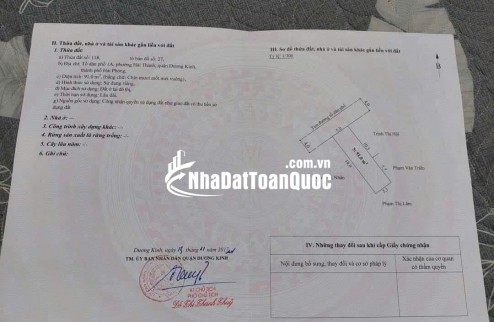 3.2x tỷ 91m2 Hải Phương Hải Thành Dương Kinh Zalo 0567222555