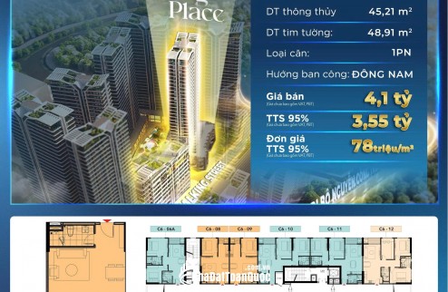 Bán căn hộ 1PN dự án Capital Square - Trung tâm thành phố Đà Nẵng