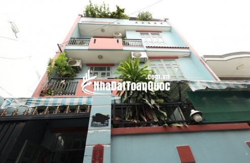 Nhà ngang 7m, đường Trường Chinh, 54m2 x 4 tầng BTCT, gần chợ Bà Quẹo