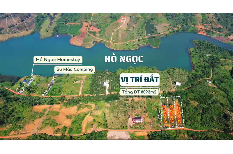 BÁN NHANH LÔ ĐẤT HỒ NGỌC – VIEW HỒ CỰC PHẨM, GIÁ CHỈ 3,5TR/M² 
