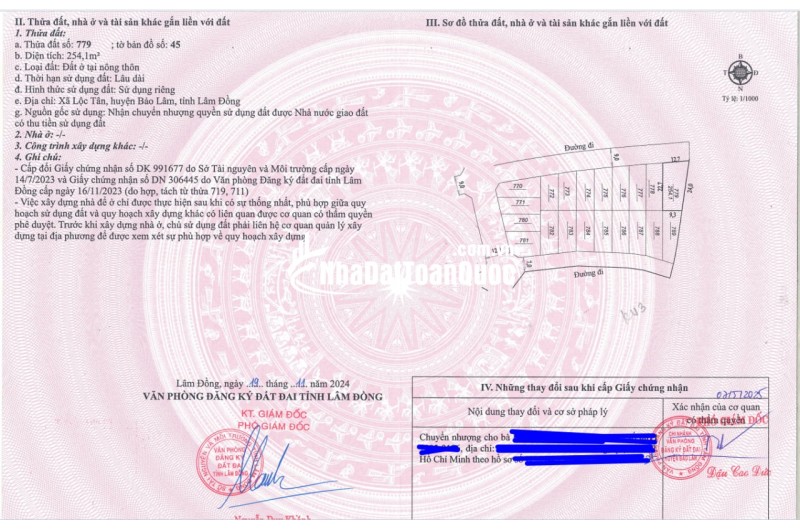 BÁN LÔ ĐẤT NỀN KHU NGHỈ DƯỠNG P2 BẢO LỘC, CÁCH NGÃ 5 ĐAMBRI 6 PHÚT ĐI XE