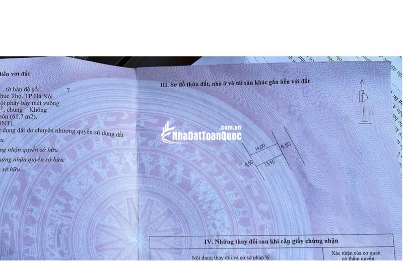 bán 61 m2 đất Hiệp Thuận Phúc Thọ Hà Nội ô tô đỗ cửa