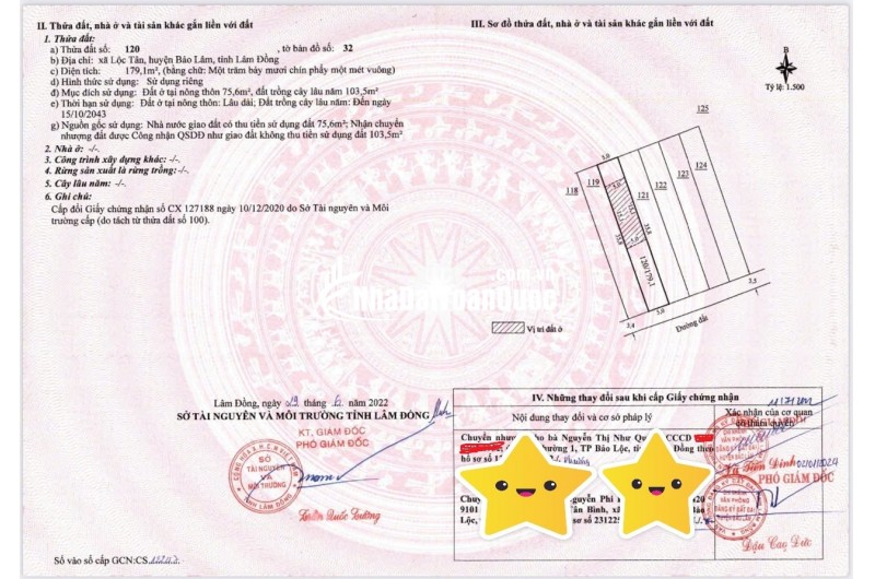 BÁN LÔ ĐẤT PHƯỜNG 2 BẢO LỘC GẦN NGÃ NĂM ĐAMBRI (NHÁNH KHÚC THỪA DỤ)