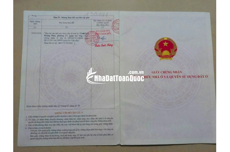 NHÀ VỊ TRÍ ĐẸP – GIÁ TỐT  – CHÍNH CHỦ BÁN NHÀ TẠI Phường 17 , Gò Vấp , HCM
