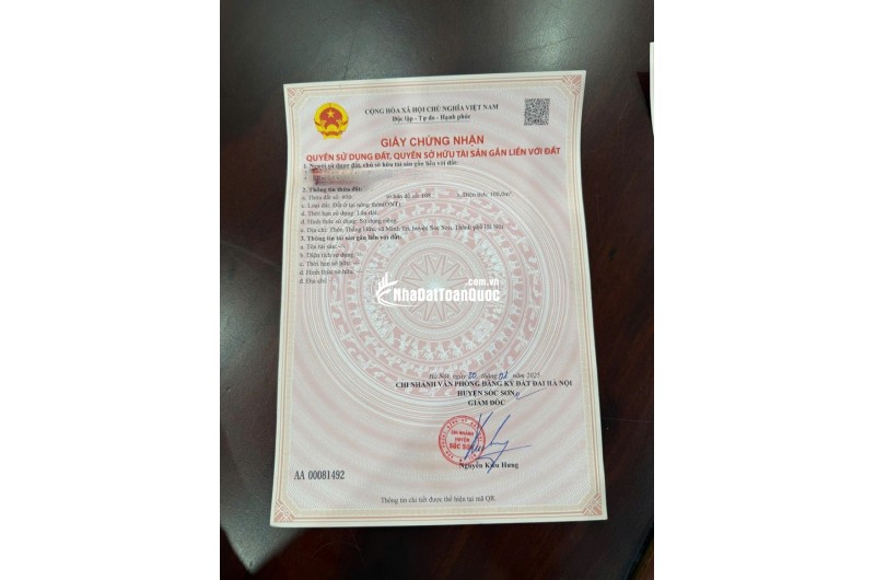 ĐẤT ĐẸP – GIÁ TỐT  – CHÍNH CHỦ Cần Bán 02 Lô Đất Tại Thôn Thắng Hữu, Xã Minh Trí, Huyện Sóc Sơn, Hà Nội