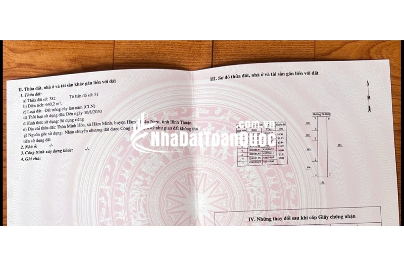 HOT HOT - CẦN BÁN 3 LÔ ĐẤT  TẠI xã hàm minh, huyện Hàm Thuận Nam, tỉnh Bình Thuận