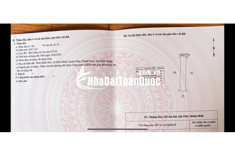 HOT HOT - CẦN BÁN 3 LÔ ĐẤT  TẠI xã hàm minh, huyện Hàm Thuận Nam, tỉnh Bình Thuận