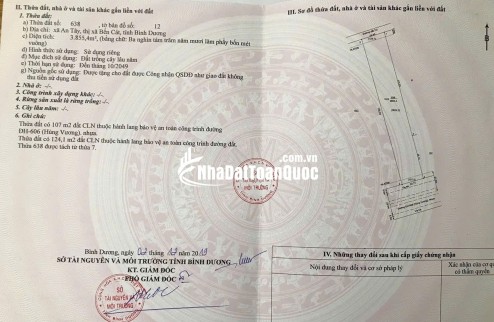 ĐẤT ĐẸP- GIÁ TỐT CẦN BÁN NHANH LÔ ĐẤT 2 MẶT TIỀN Hùng Vương 3855m2 tại p. Tây Nam, TP HCM