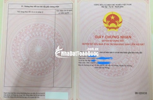 ĐẤT CHÍNH CHỦ - VỊ TRÍ ĐẸP Mặt Tiền Tại Tổ Tân Vũ 2, Phường Tràng Cát, Hải An, Hải Phòng