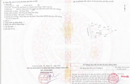 ĐẤT ĐẸP - ĐẦU TƯ SINH LỜI - Cần Bán Gấp Lô Đất Tiềm Năng Xã Phước Lý, Cần Giuộc, Long An