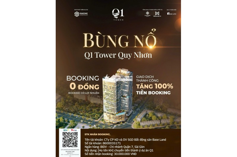 Quy Nhơn-Bán Căn Hộ Tòa Nhà Q1 Tower Điểm đầu tư lý tưởng