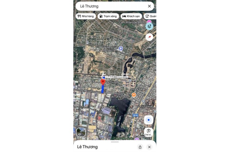 Bán đất thổ cư Lê Thương, Hòa Hiệp Nam, Liên Chiểu, Đà Nẵng. 117m2, 5x23m, giá 4.45  tỷ, sổ đỏ, hướng Tây Nam. LH: 0877661879