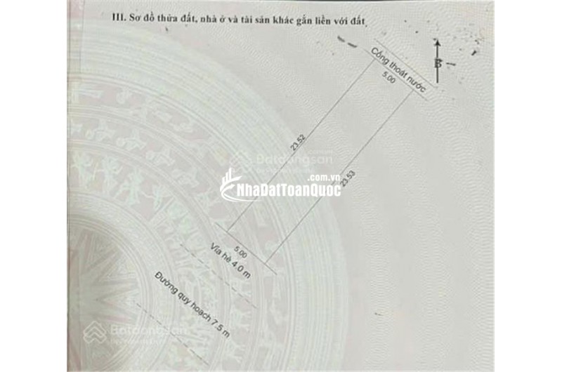 Bán đất thổ cư Lê Thương, Hòa Hiệp Nam, Liên Chiểu, Đà Nẵng. 117m2, 5x23m, giá 4.45  tỷ, sổ đỏ, hướng Tây Nam. LH: 0877661879