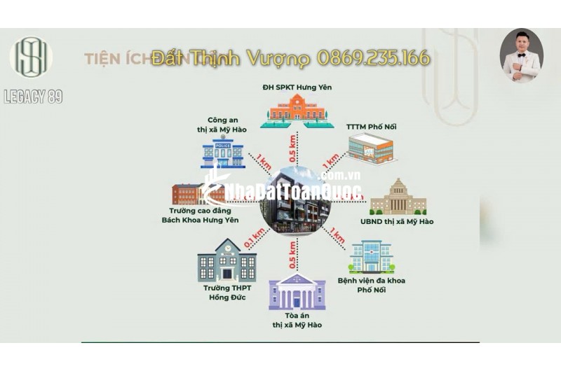 Nhận booking LEGACY 89 ( CĐT Hưng Hải ) địa điểm Đắc Địa Nhất Phường Mỹ Hào, Hưng Yên