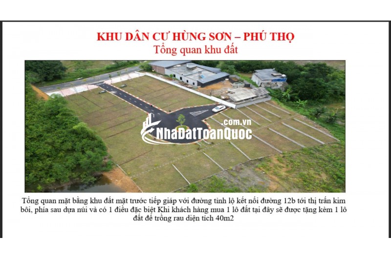 Đất nền Kim Bôi Hòa Bình – Sổ hồng riêng, hạ tầng hoàn thiện, ưu đãi mua 1 tặng 1 cực hiếm!