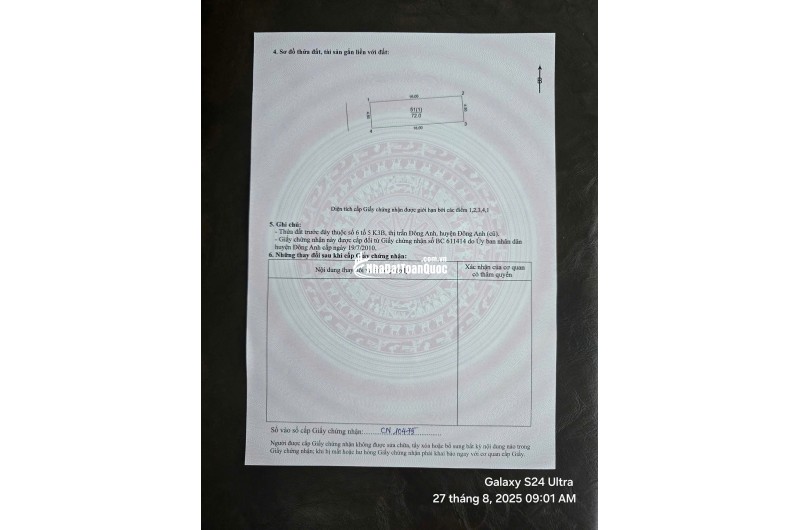 72m UY NỖ - ĐÔNG ANH