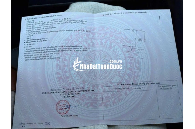 114,9m n3-21 khu vườn đào