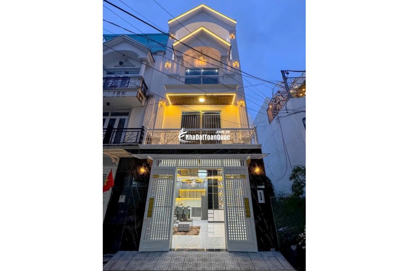 Bán ngôi nhà Hẻm Xe Hơi 7M - 4 Tầng - 5PN - Huỳnh Tấn Phát - Chỉ Nhỉnh 7T