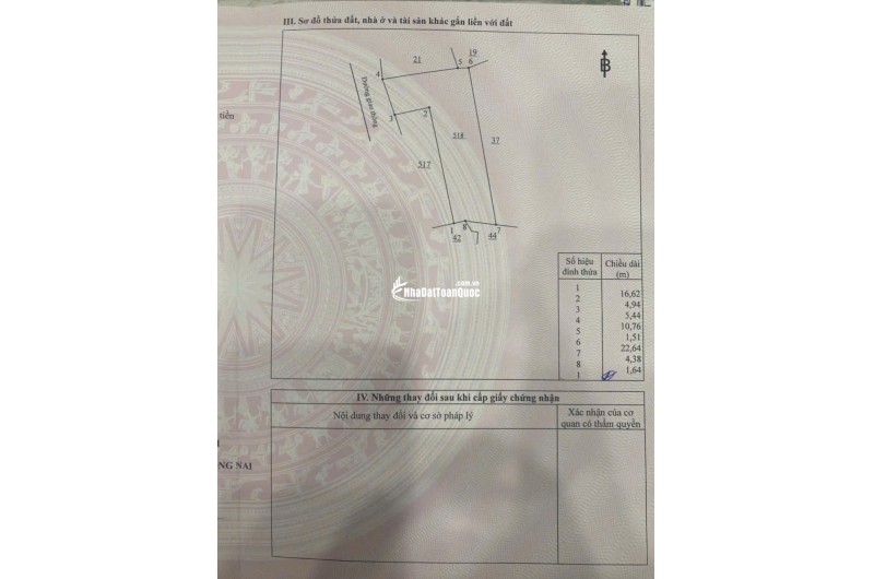 Bán nhà cấp 4 - P. Hiệp Hoà-0909808615