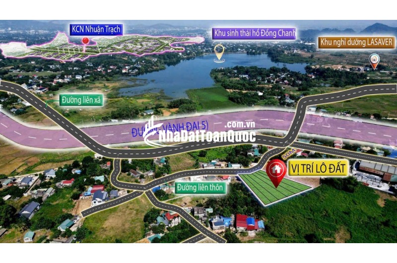  MỞ BÁN KHU ĐẤT 6 LÔ VỊ TRÍ ĐẮC ĐỊA - GIÁ RẺ NHẤT THỊ TRƯỜNG - SÁT KCN NHUẬN TRẠCH