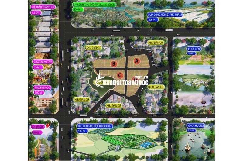 Đất nền S= 64,4 m tại Phú Thành, Lạc Thủy. Vị trí đẹp tiếp giáp với Sỏi Resort, Utopia Resort.