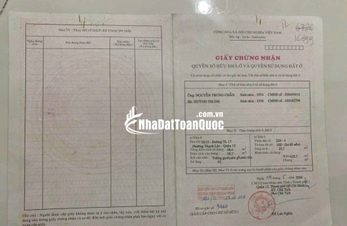 Hàng Hiếm nhà TL40, 1 lầu, 2 phòng ngủ, hẻm gần mặt tiền, sổ riêng, hỗ trợ vay