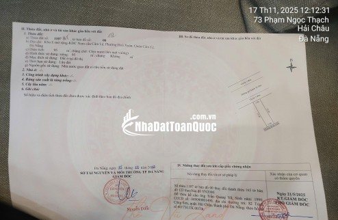 Chủ cần tiền ra nhanh.
Đường 10,5m. Võ Văn Ngân giá 5,950 tỷ- hoà xuân
Lh: 0843.222222 chính chủ