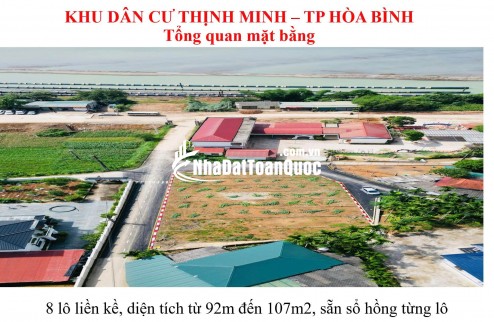 ĐẤT NỀN 2 MẶT TIỀN – VIEW SÔNG ĐÀ CỰC HIẾM TẠI TRUNG TÂM TP. HÒA BÌNH. Chỉ từ 6xx TRIỆU/LÔ