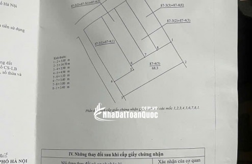 Bán nhà cấp 4 Đức Giang, Mặt ngõ ô tô thông, Sân rộng để được ô tô . tiện ích ngập tràn. Gía chỉ 10x tỷ ( có tl )