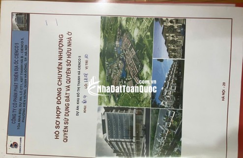 BÁN ĐẤT DỰ ÁN THANH HÀ, HÀ NỘI.