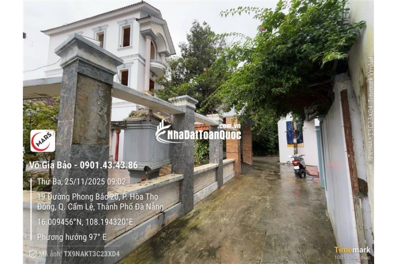 Chính chủ cần bán 350m2 đất kiệt Phong Bắc 20, Cẩm Lệ, Đà Nẵng