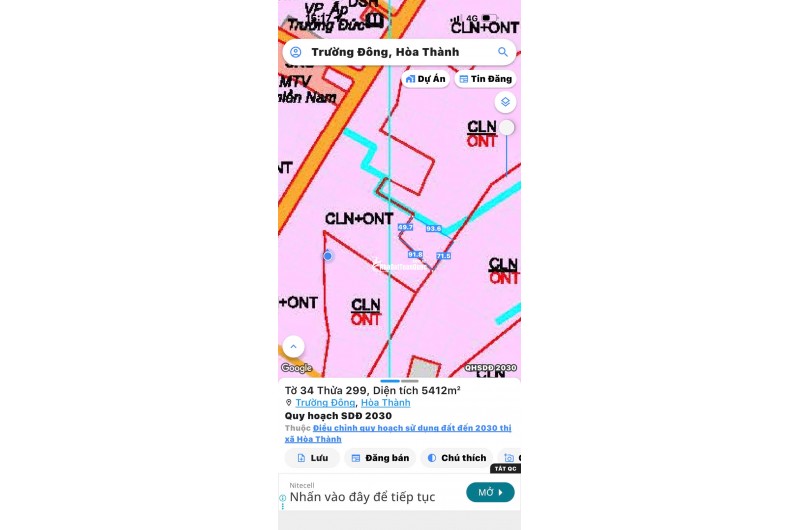 Bán Đát MTNB 10m đường Nguyễn Lương Bằng 1058M2 giá 745 trieju