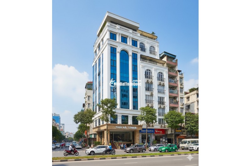 GIÁM SỐC 15 TỶ- BÁN GẤP - MẶT PHỐ THÁI HÀ - 8 TẦNG - 122m2 - OTO KINH DOANH!