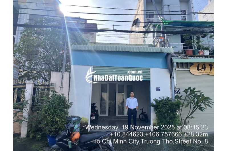 Bán nhà mặt tiền 37D Đường Số 8 P. Trường Thọ TP Thủ Đức