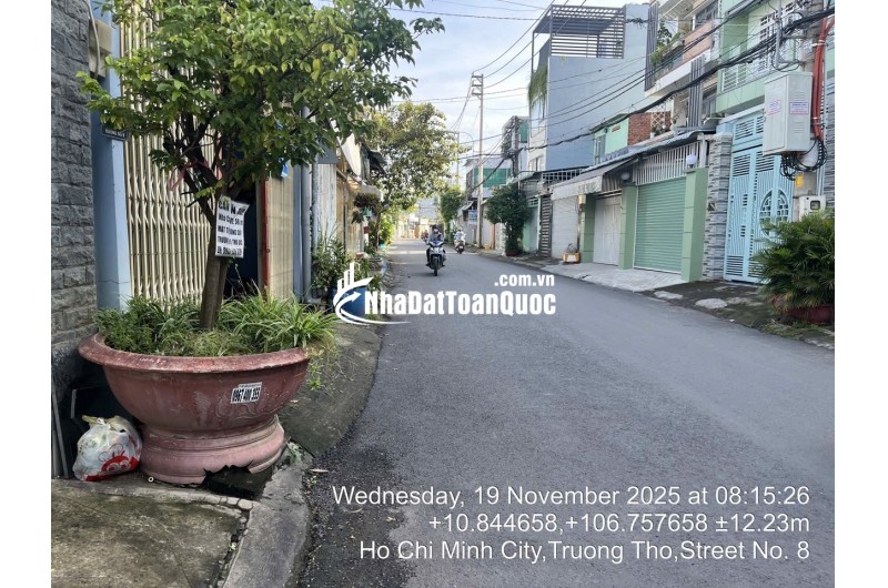 Bán nhà mặt tiền 37D Đường Số 8 P. Trường Thọ TP Thủ Đức