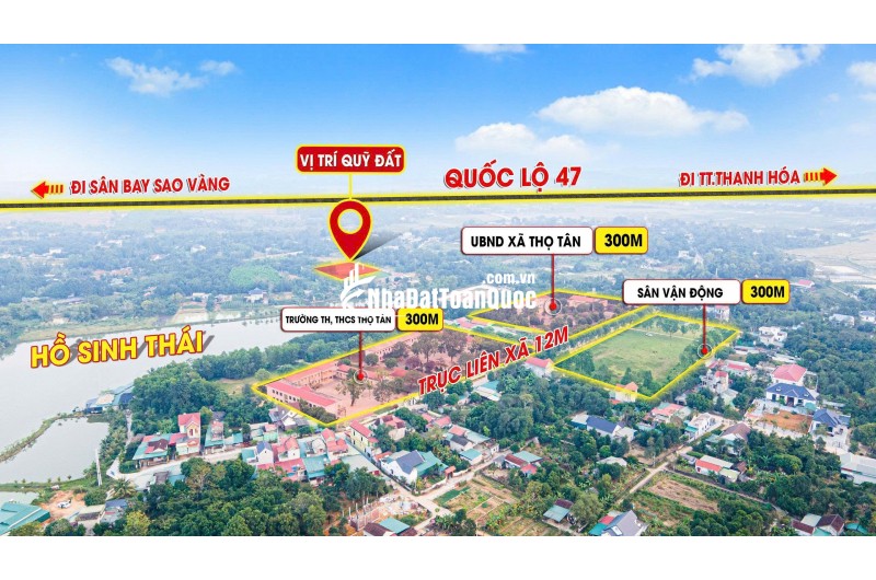  CHỈ 3XX SỞ HỮU NGAY LÔ ĐẤT 130M2 FULL THỔ CƯ, TIỀM NĂNG SINH LỜI X2, X3