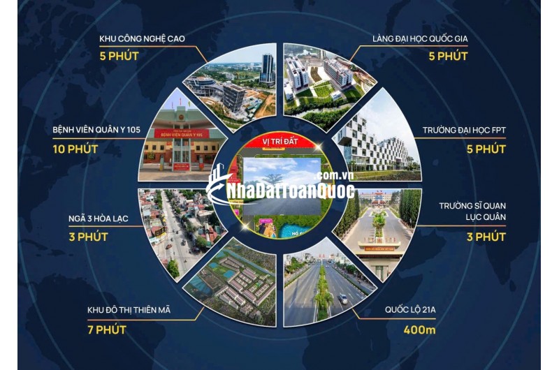 Bán nhanh lô góc view hồ đẹp, dt 100m2 full thổ cứ, ngay QL21, khu CNC Hòa Lạc, giá 3tỷ