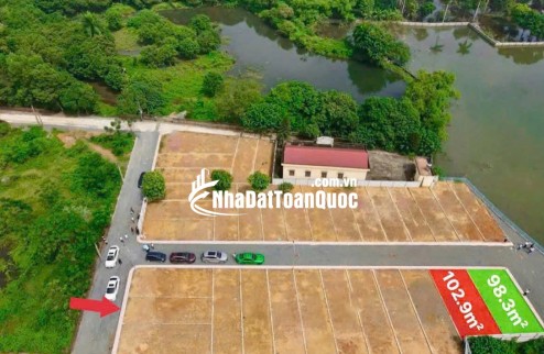 Bán nhanh lô góc view hồ đẹp, dt 100m2 full thổ cứ, ngay QL21, khu CNC Hòa Lạc, giá 3tỷ