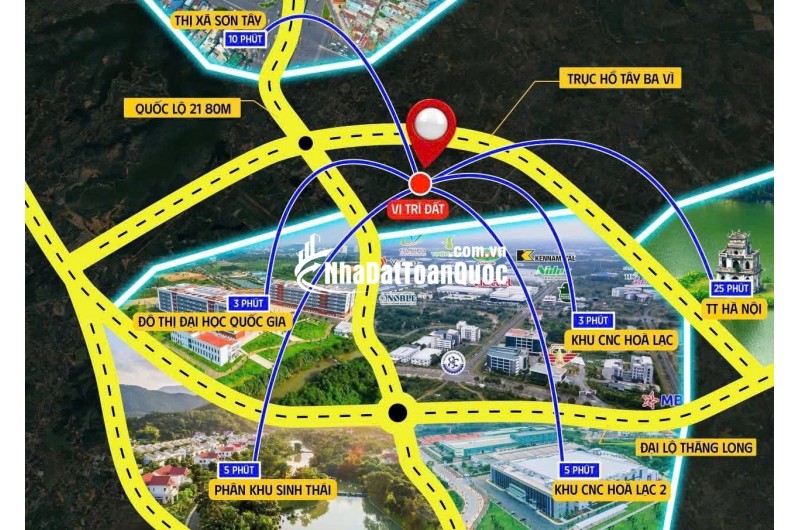 ĐẤT PHÚ CÁT,  ĐẦU TƯ - TÂM ĐIỂM CÔNG NGHỆ CAO HÒA LẠC, VỊ TRÍ SIÊU ĐẸP, GIÁ TỐT, NHỈNH 3 TỶ