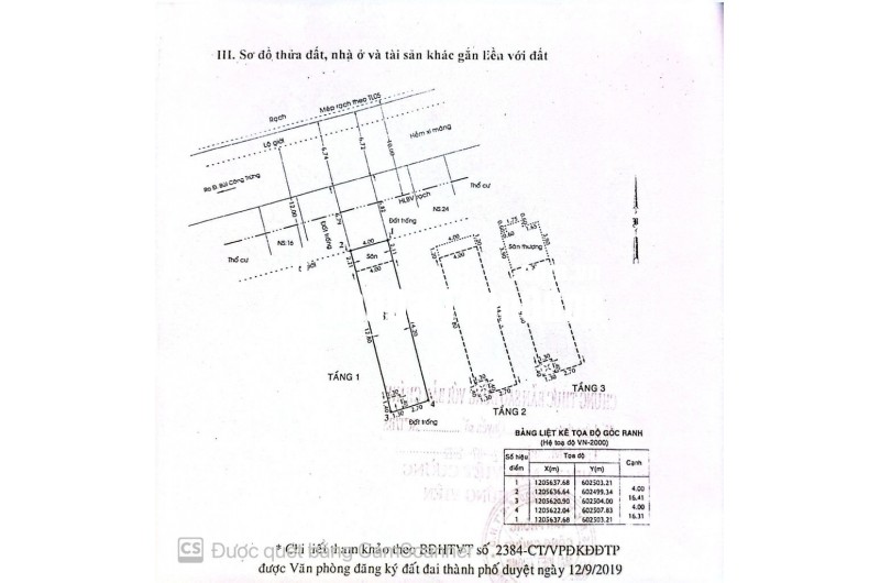 Nhà mặt tiền Thạnh Lộc 57 Q12 4x16.5 66m2 3 tầng giá 5.x tỷ