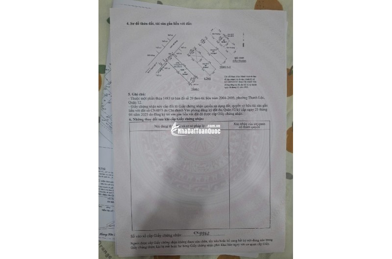 Nhà mới TL27 Q12 64m2 4 tầng hoàn công giá 6.x tỷ