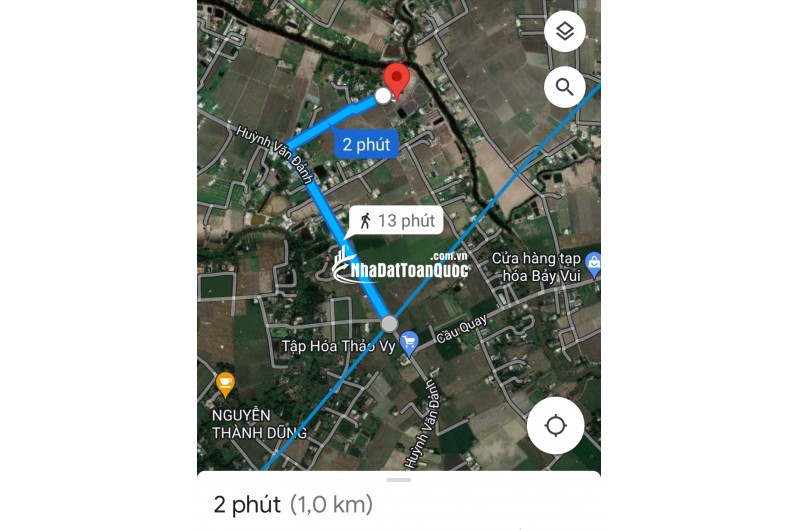 Bán gấp lô đất thổ lúa gần Quốc Lộ 50B hạ giá 6 tỷ