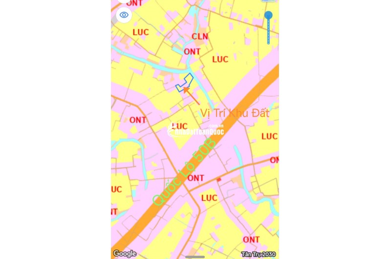 Bán gấp lô đất thổ lúa gần Quốc Lộ 50B hạ giá 6 tỷ