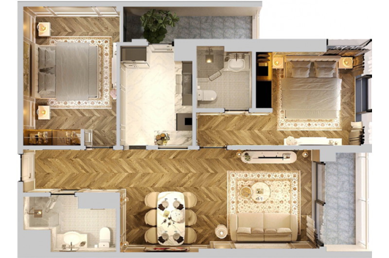 NEWTOWN DIAMOND - CĂN HỘ BIỂN 2PN NGAY TRUNG TÂM ĐÀ NẴNG - HỘI AN