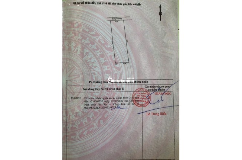 BÁN 1025 M² ĐẤT PHƯỜNG KIM DINH (LONG HƯƠNG MỚI) GIÁ RẺ. LH:0906735462.