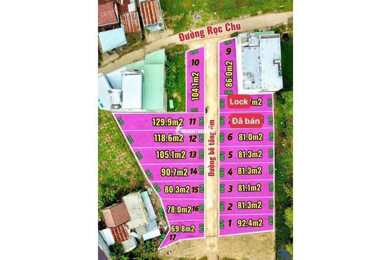 Bán đất thổ cư diên điền, diên khánh 79-129m2, giá dưới 1 tỷ, giá chính chủ, đầu tư f0