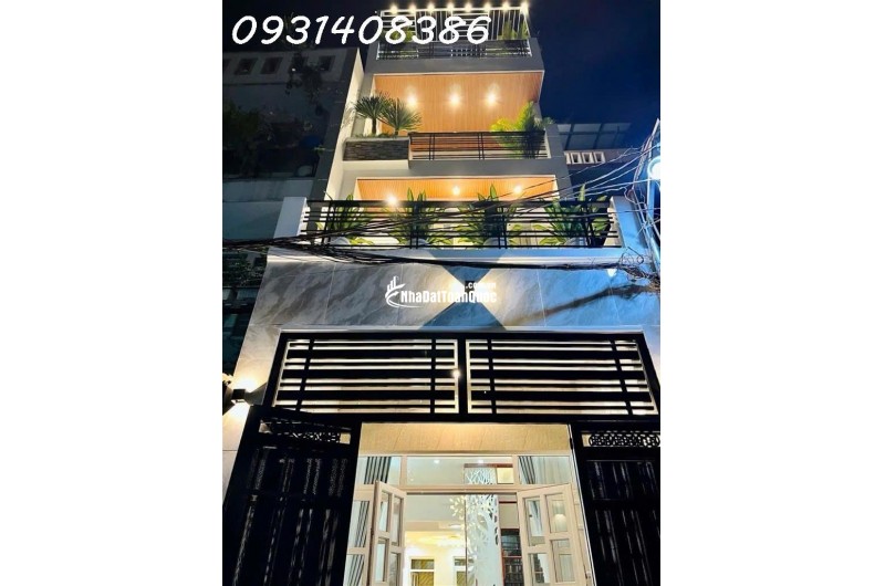 Nhà 4 tầng Phạm Văn Chiêu, Gò Vấp: 60m2, 3PN, sổ hồng, giá 8.5 tỷ thương lượng, vị trí đẹp, tiện ích đầy đủ, liên hệ 0931408386.