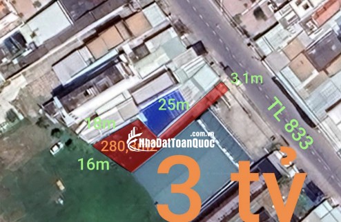 Bán lô đất thổ kế bên siêu thị San Hà Lạc Tấn giá 3 tỷ