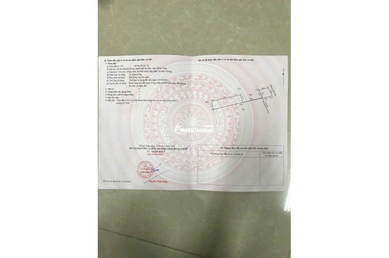 BÁN 465M NHÀ, ĐẤT MẶT TIỀN KINH DOANH ĐƯỜNG TỈNH LỘ 848. LH:0333.79.59.79