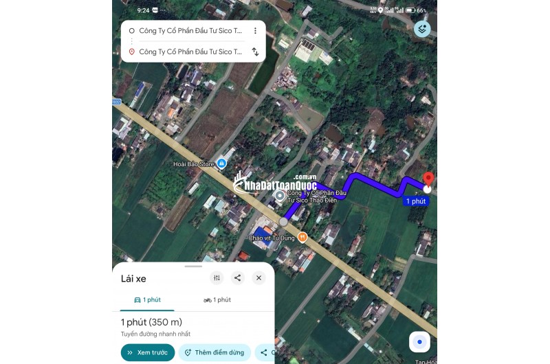Bán lô đất lúa xã Tân Trụ giá 5,2 tỷ